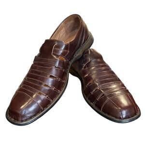 Men's Josef Seibel Steven Slip-Ons Size 46 (12-12.5) Brown, Italian Leather, EUC